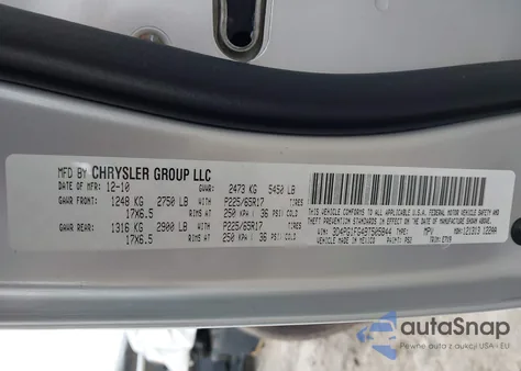 2011 Dodge Journey Mainstreet из США, поврежденный, VIN 3D4PG1FG4BT505844